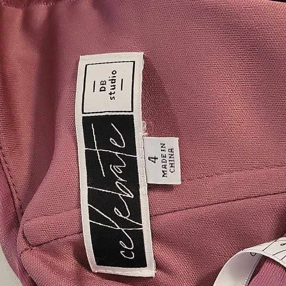 Celebrate DB Studio Mauve Long Dress, Size 4 - Picture 10 of 10